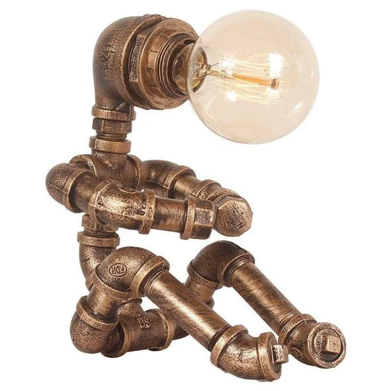 Steampunk robotlampa Steampunk robotlampa