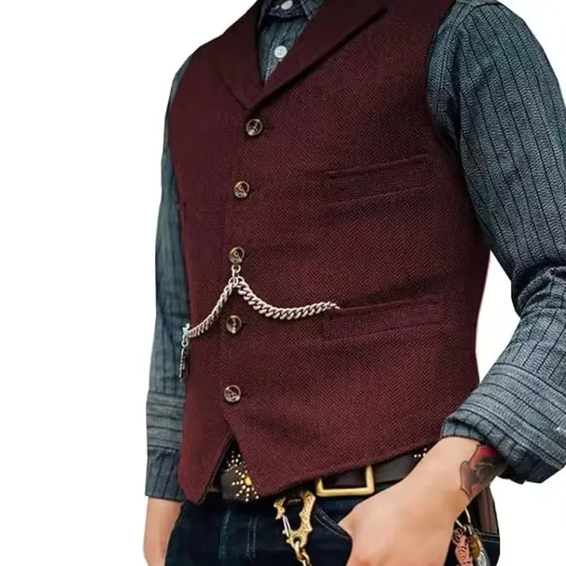 Bild 7 — Steampunk ärmlös väst för män