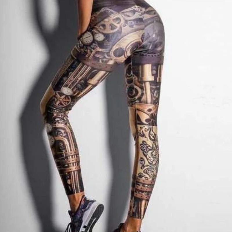 Bild 2 — Steampunk Kugghjul Leggings