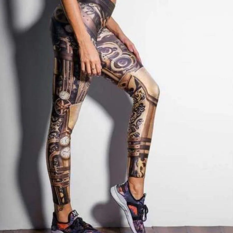 Bild 3 — Steampunk Kugghjul Leggings