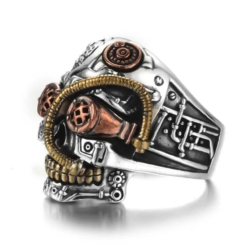 Bild 2 — Steampunk Dödskalle Ring