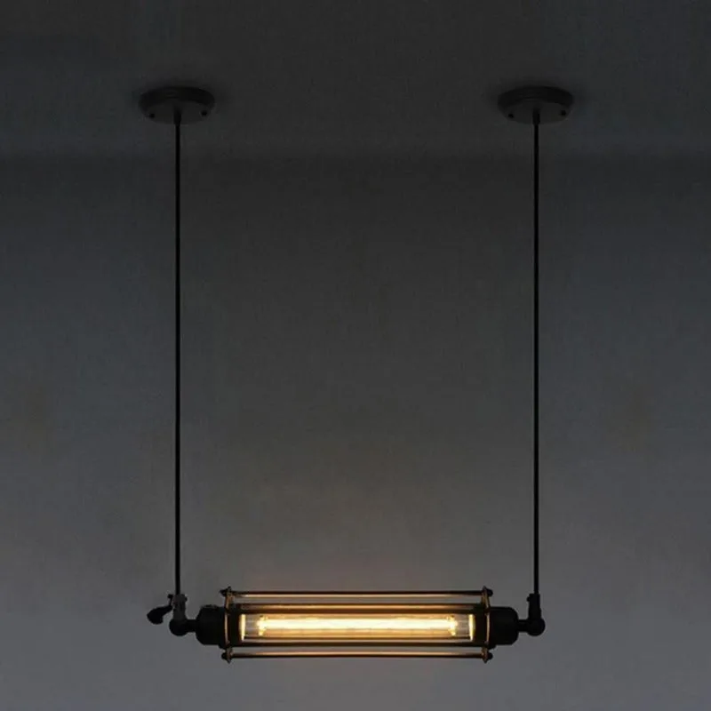 Bild 2 — Steampunk Industrial Tube Lampa