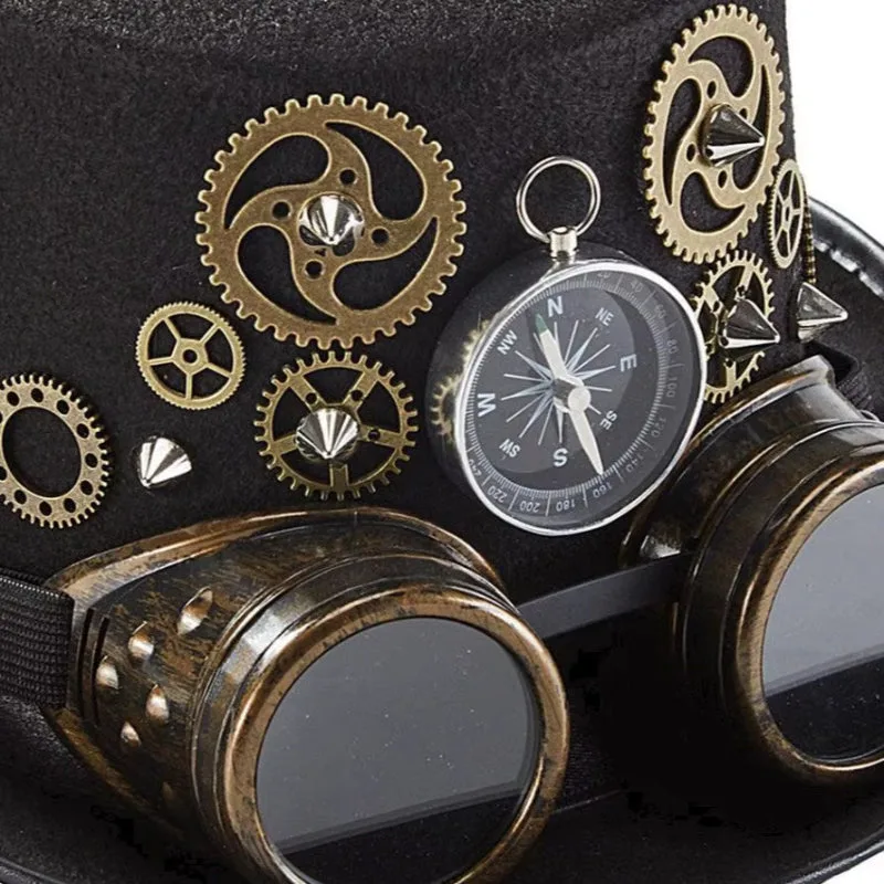 Bild 3 — Steampunk hatt med mekanismer