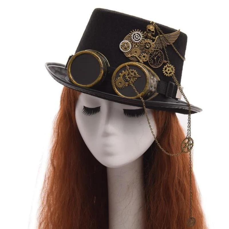 Bild 2 — Steampunk hatt med glasögon
