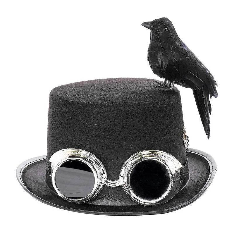Steampunk Hatt Med Fågel