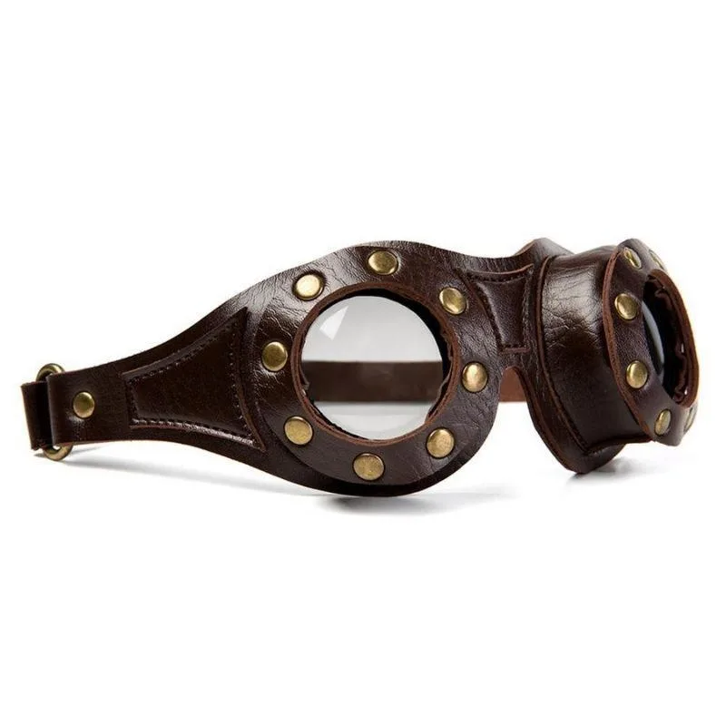 Steampunk PU glasögon