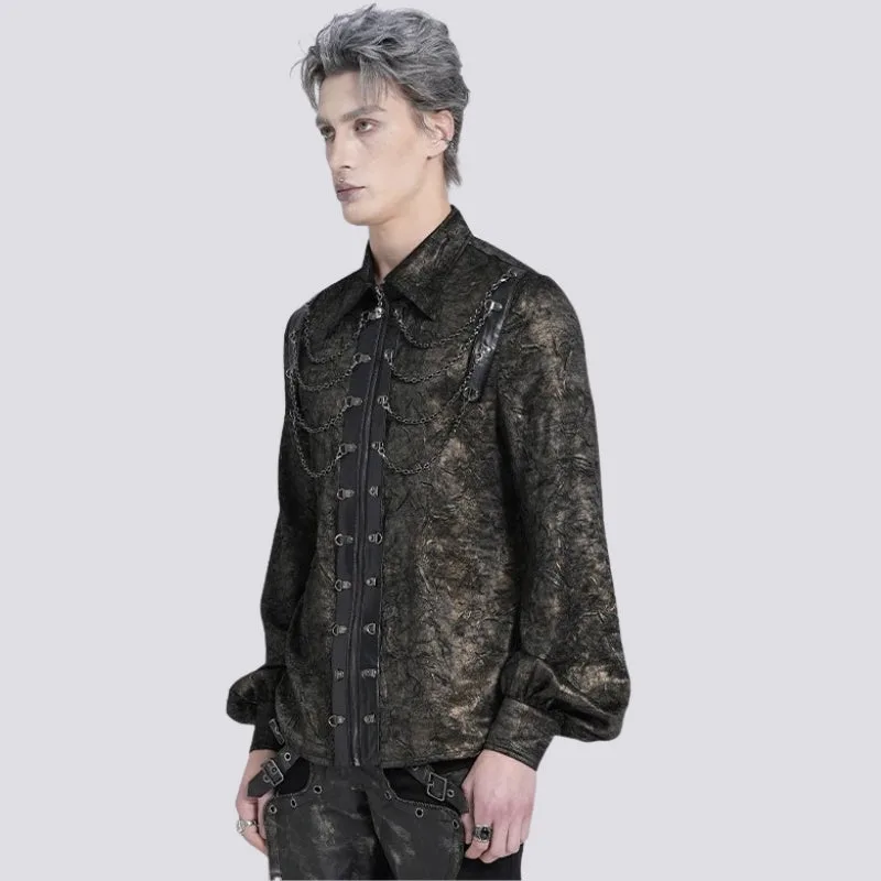 Bild 5 — Brun Steampunk skjorta