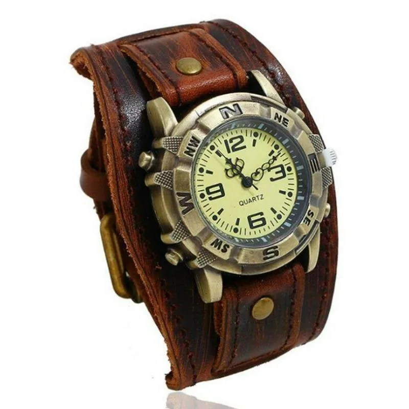 Steampunk armbandsklocka för män